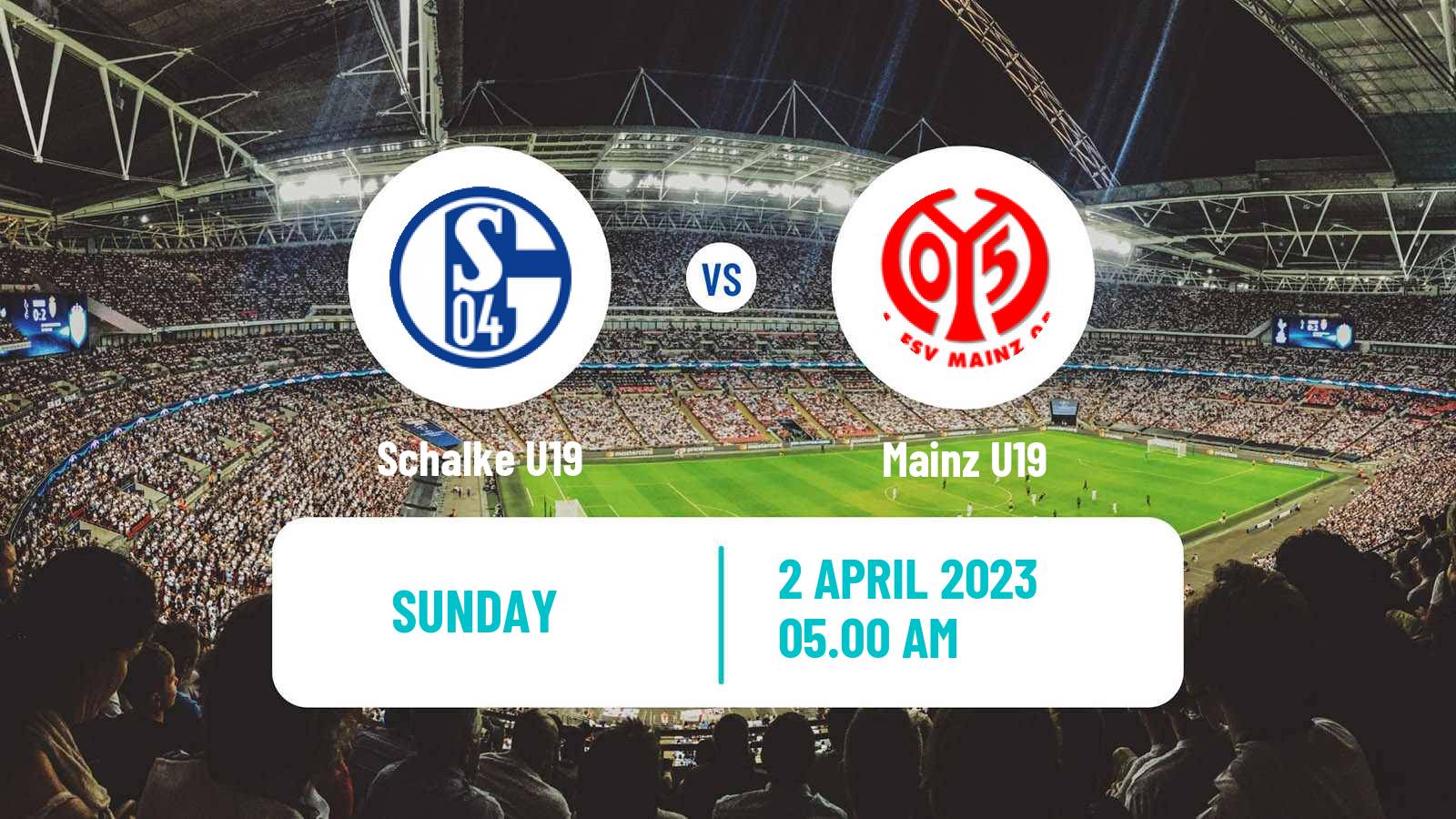 Soccer German DFB Junioren Pokal Schalke U19 - Mainz U19