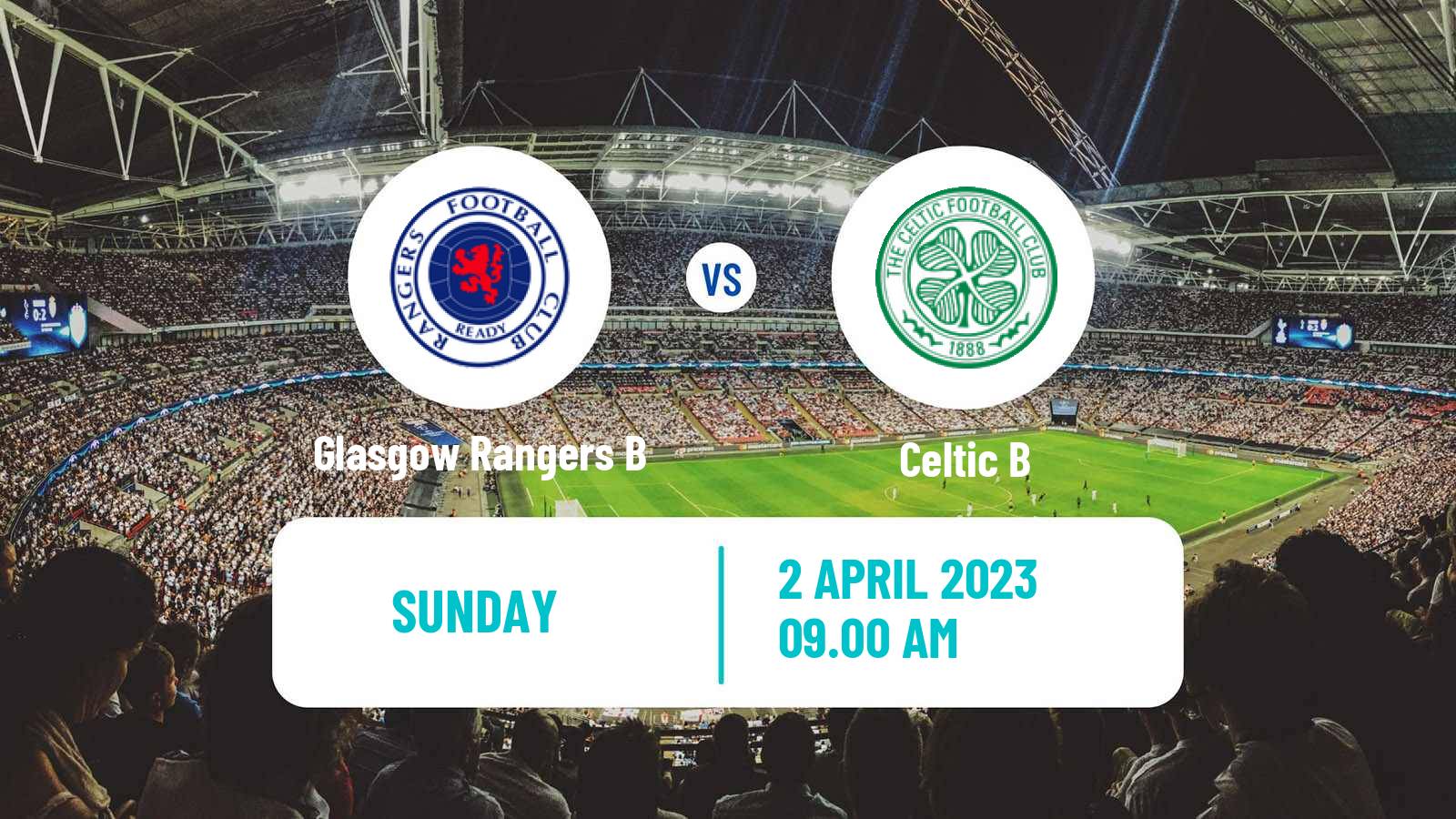 Soccer Scottish Lowland League Glasgow Rangers B - Celtic B