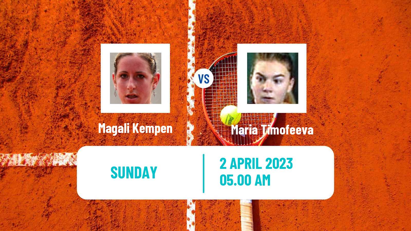 Tennis ITF Tournaments Magali Kempen - Maria Timofeeva