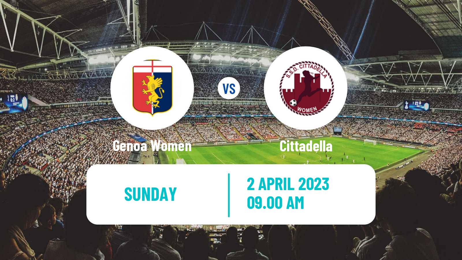 Soccer Italian Serie B Women Genoa - Cittadella