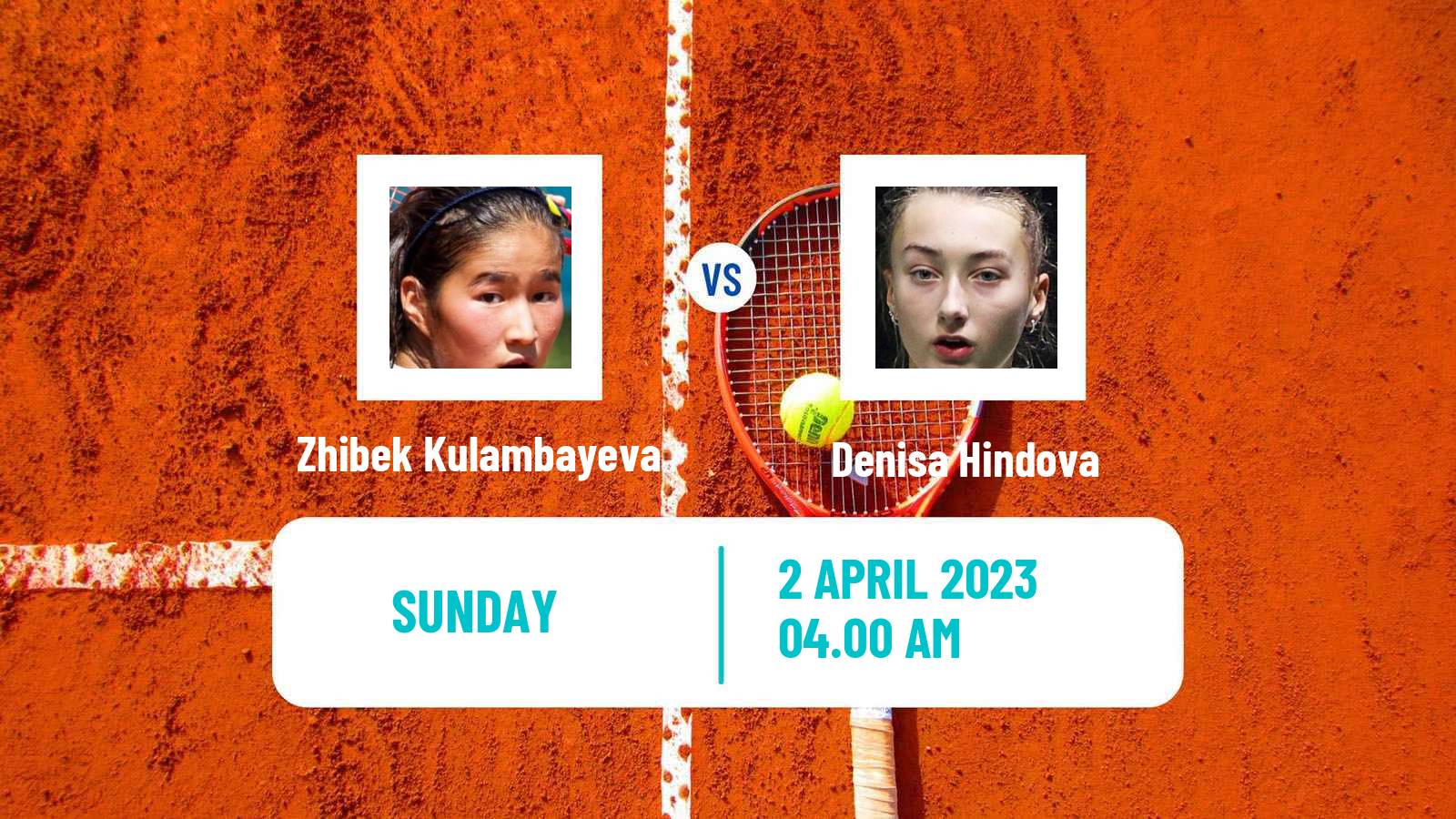 Tennis ITF Tournaments Zhibek Kulambayeva - Denisa Hindova