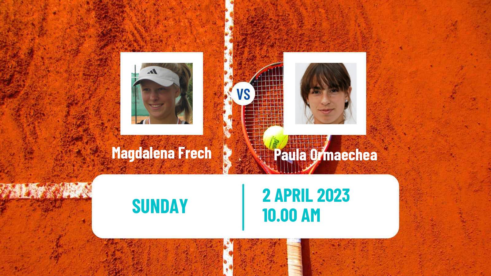 Tennis WTA Charleston Magdalena Frech - Paula Ormaechea