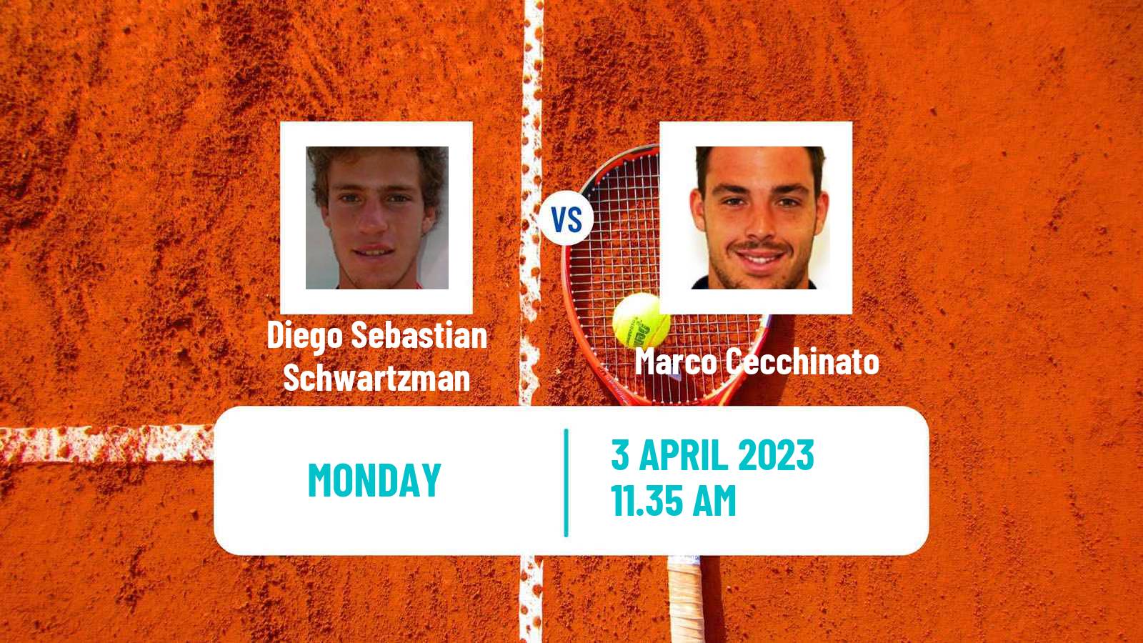 Tennis ATP Estoril Diego Sebastian Schwartzman - Marco Cecchinato