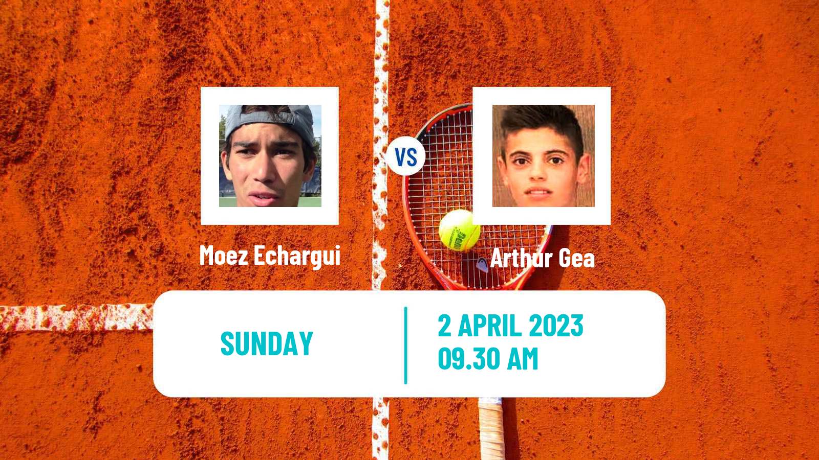 Tennis ATP Challenger Moez Echargui - Arthur Gea