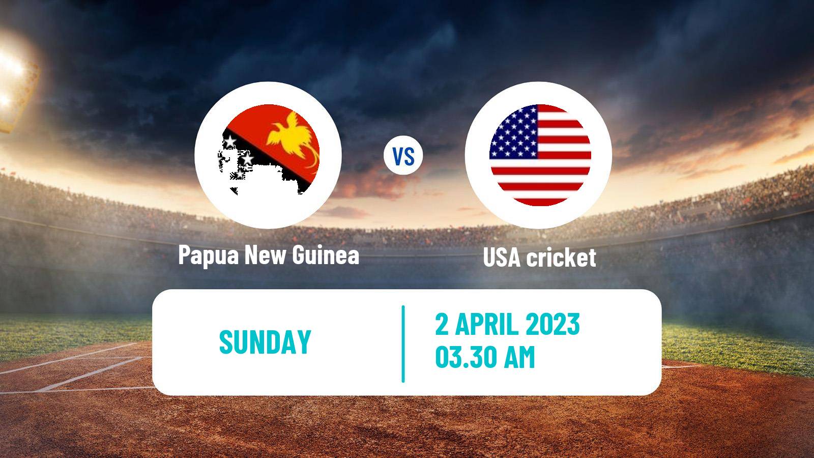 Cricket ICC World Cup Papua New Guinea - USA