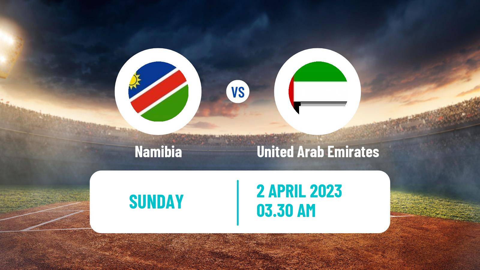 Cricket ICC World Cup Namibia - United Arab Emirates
