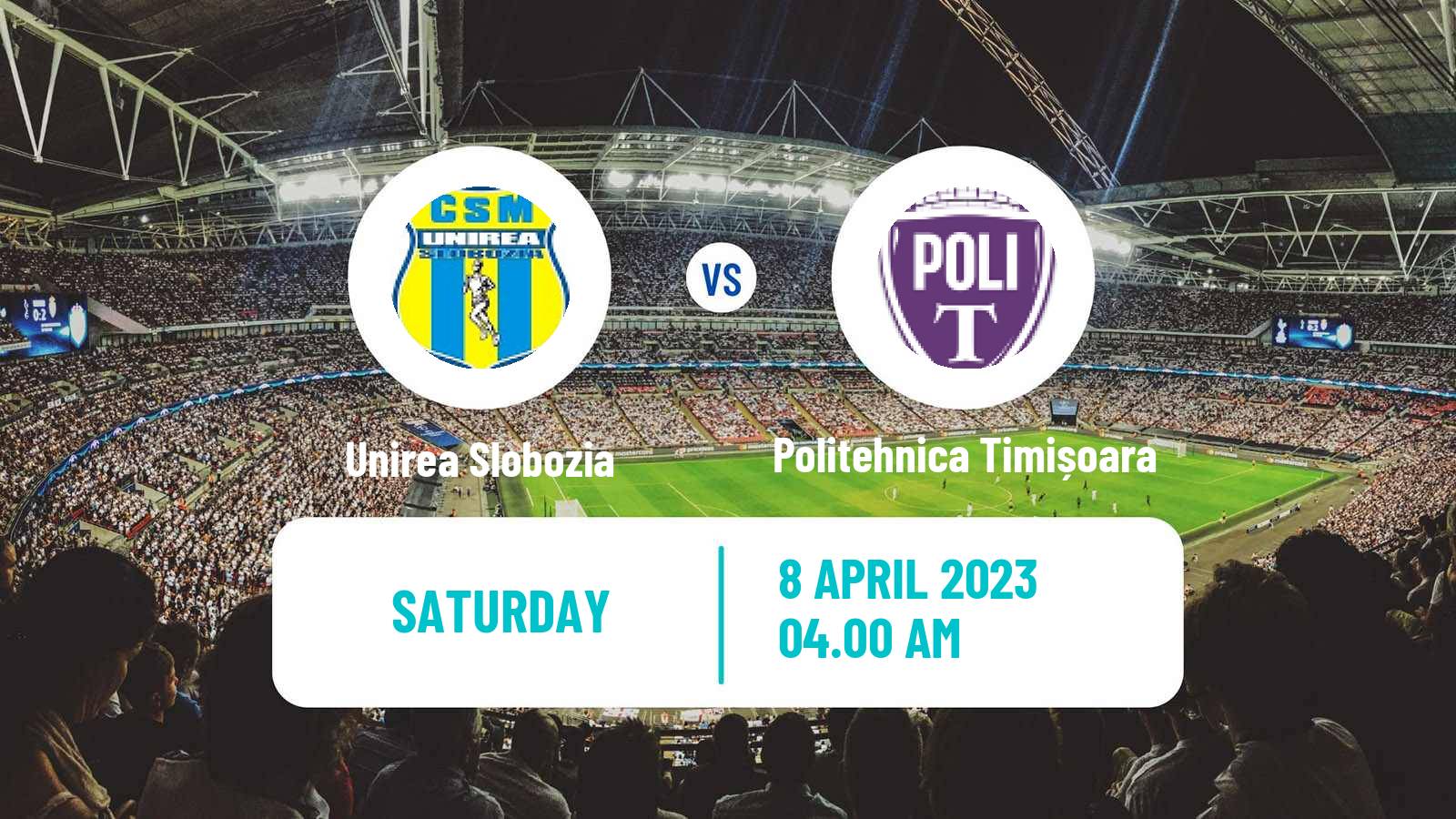 Soccer Romanian Division 2 Unirea Slobozia - Politehnica Timișoara