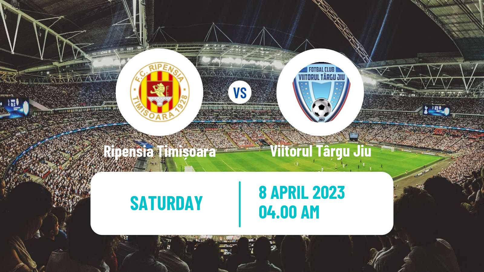 Soccer Romanian Division 2 Ripensia Timișoara - Viitorul Târgu Jiu