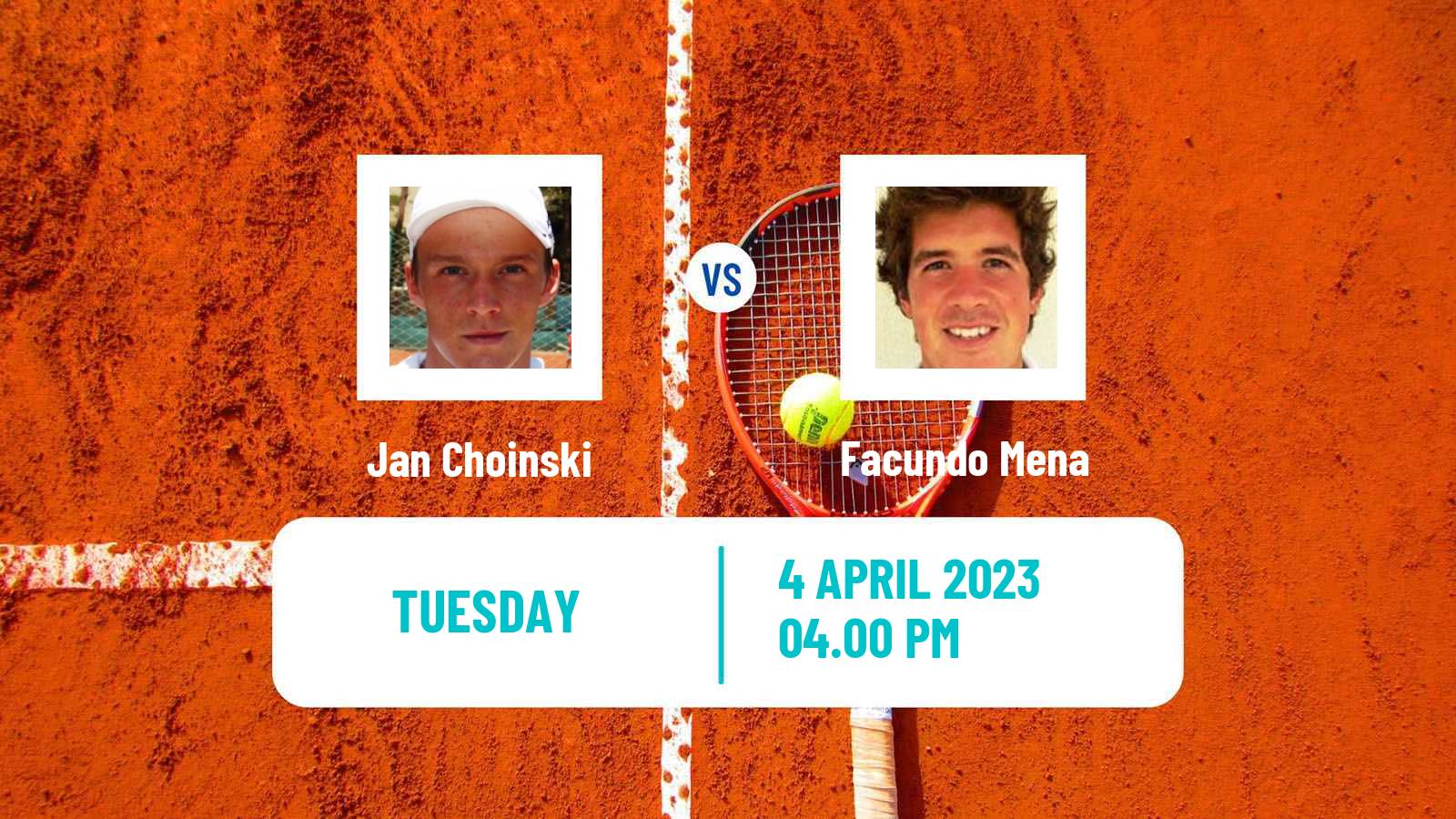 Tennis ATP Challenger Jan Choinski - Facundo Mena