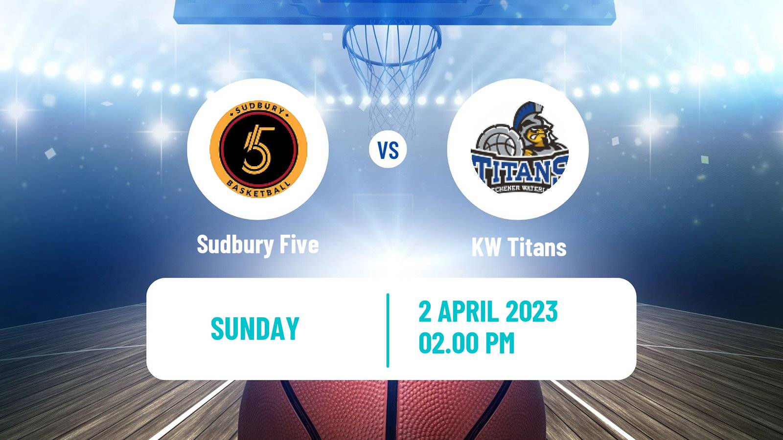 Basketball Canadian NBL Sudbury Five - KW Titans