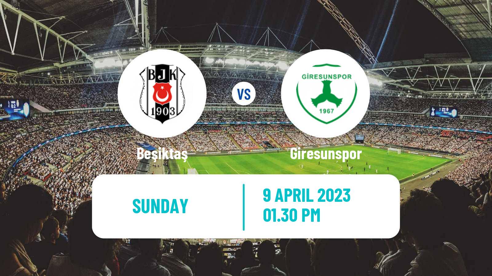 Soccer Turkish Super League Beşiktaş - Giresunspor