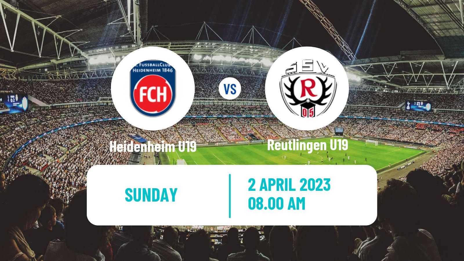 Soccer German Junioren Bundesliga Play Offs Heidenheim U19 - Reutlingen U19