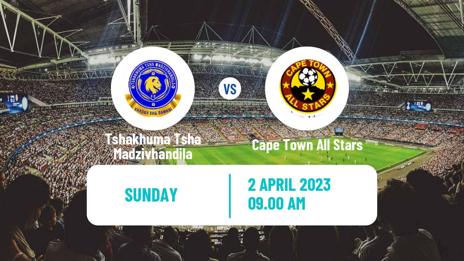 Soccer South African First Division Tshakhuma Tsha Madzivhandila - Cape Town All Stars