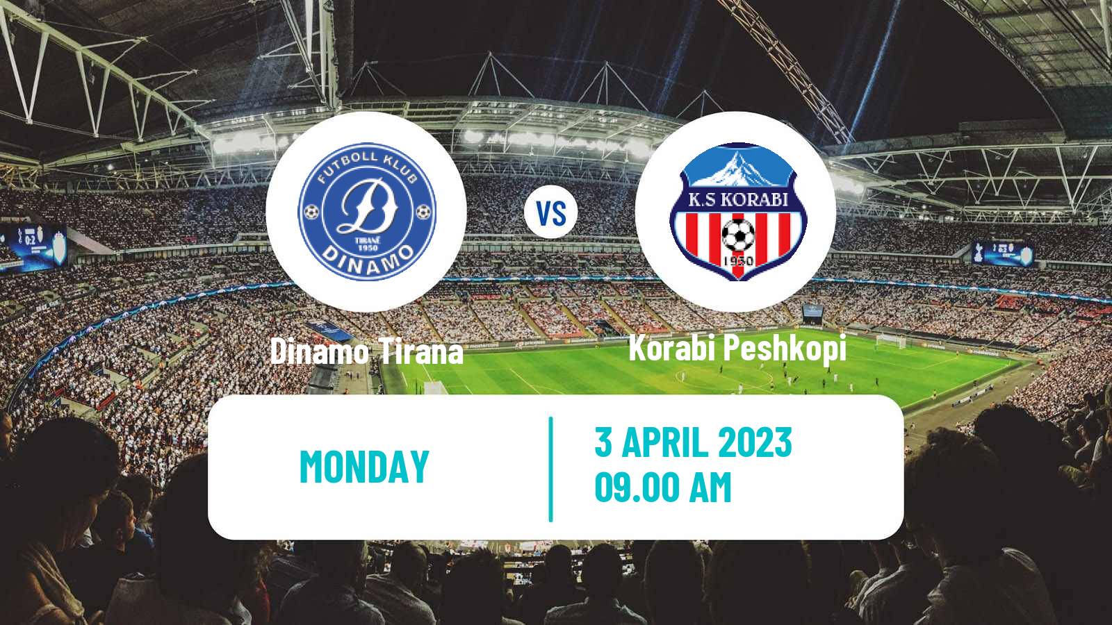Soccer Albanian First Division Dinamo Tirana - Korabi Peshkopi