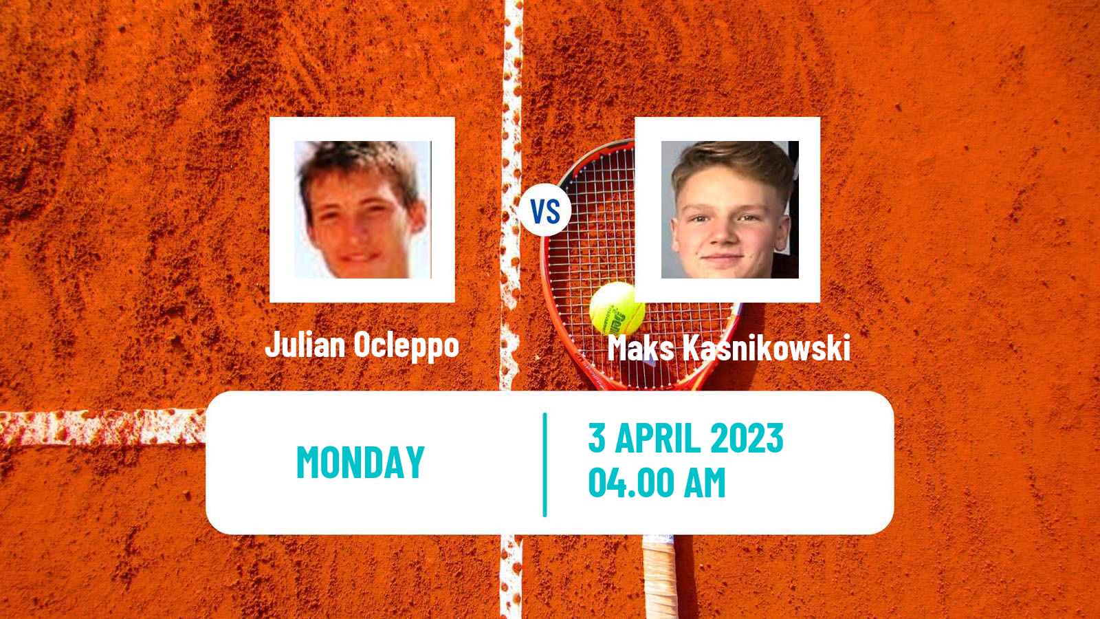 Tennis ATP Challenger Julian Ocleppo - Maks Kasnikowski
