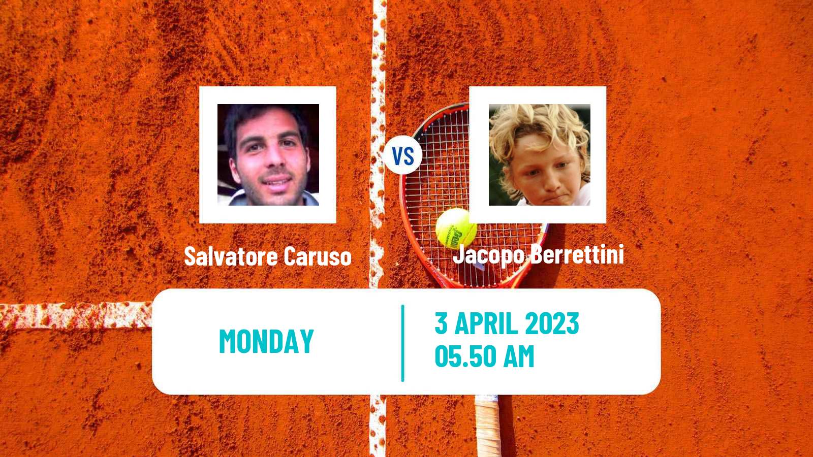 Tennis ATP Challenger Salvatore Caruso - Jacopo Berrettini
