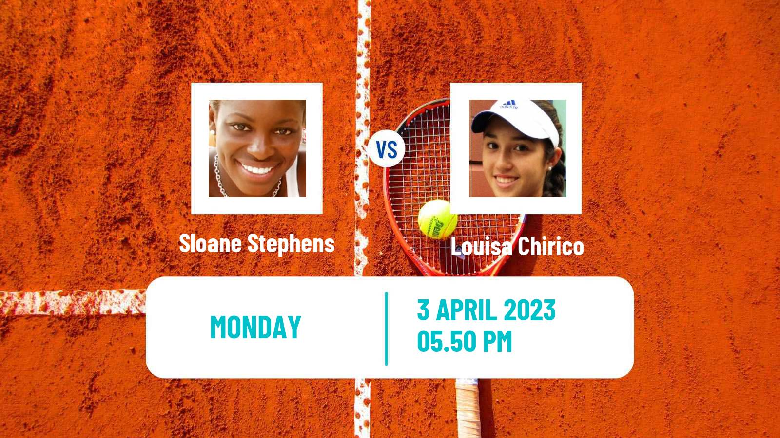Tennis WTA Charleston Sloane Stephens - Louisa Chirico