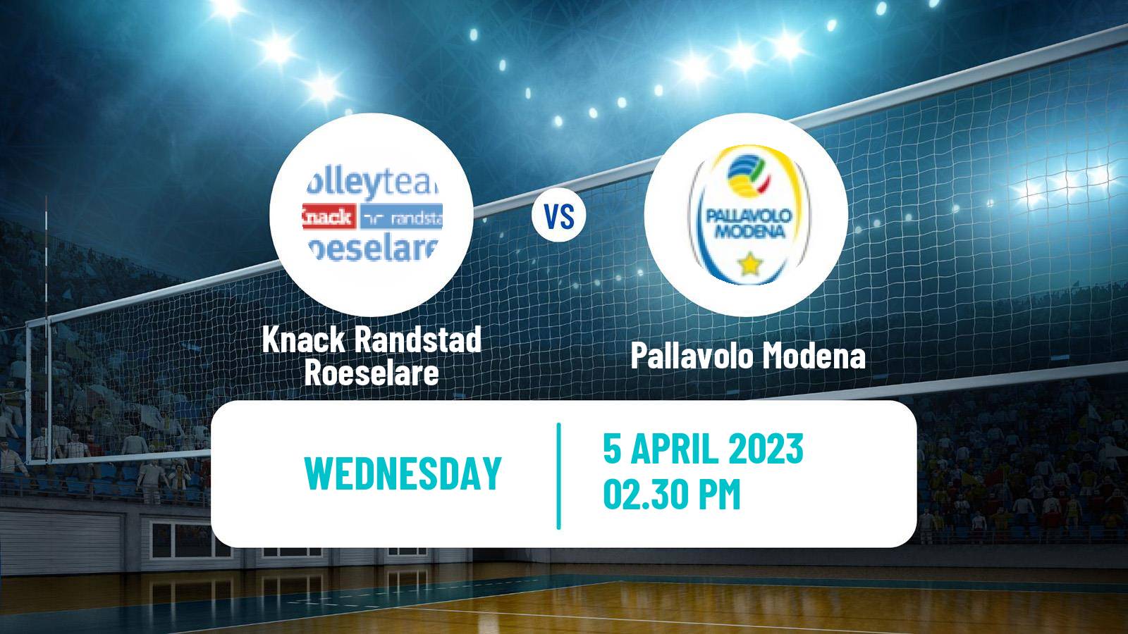 Volleyball CEV Cup Knack Randstad Roeselare - Pallavolo Modena