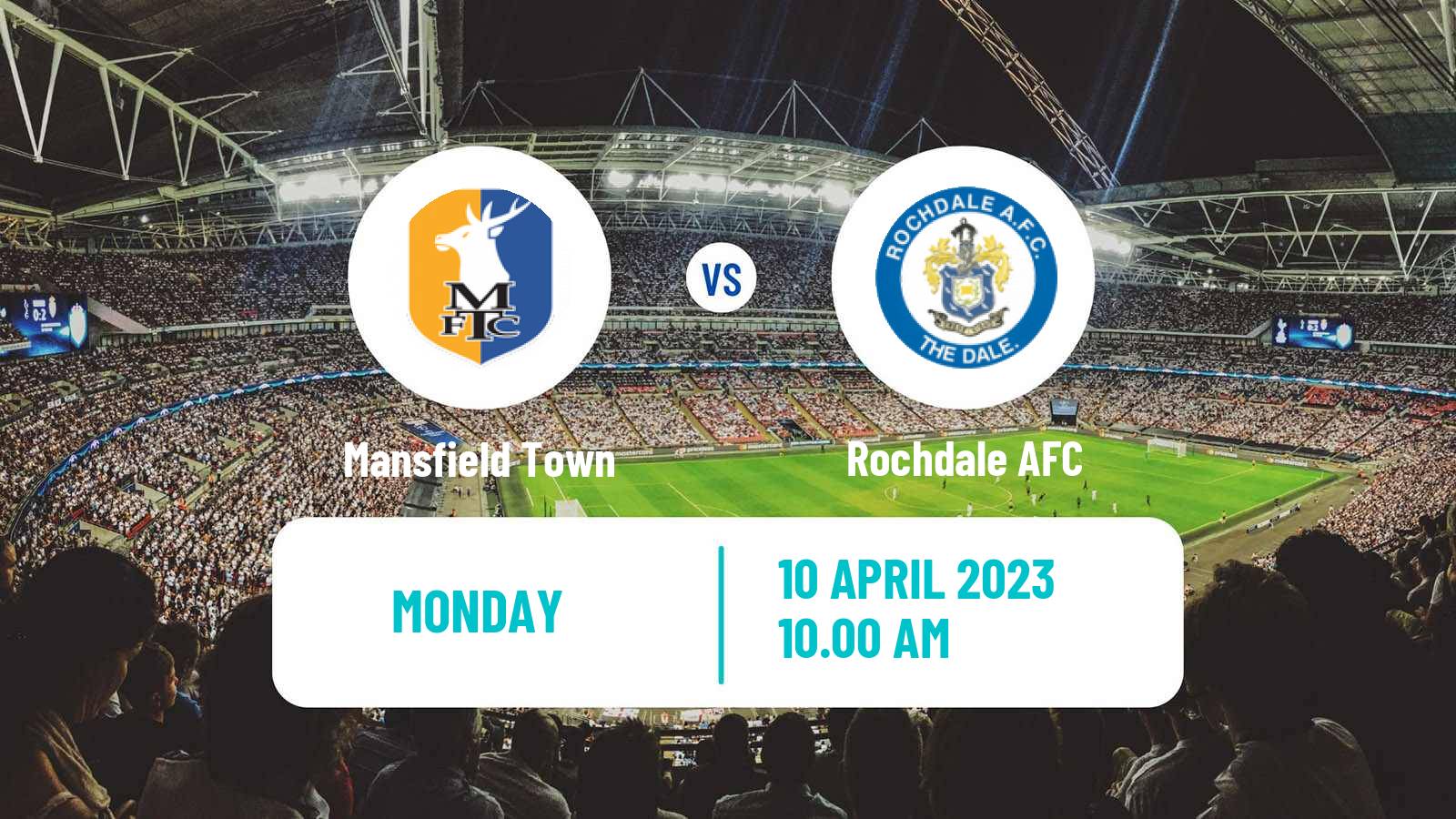 Soccer English League Two Mansfield Town - Rochdale