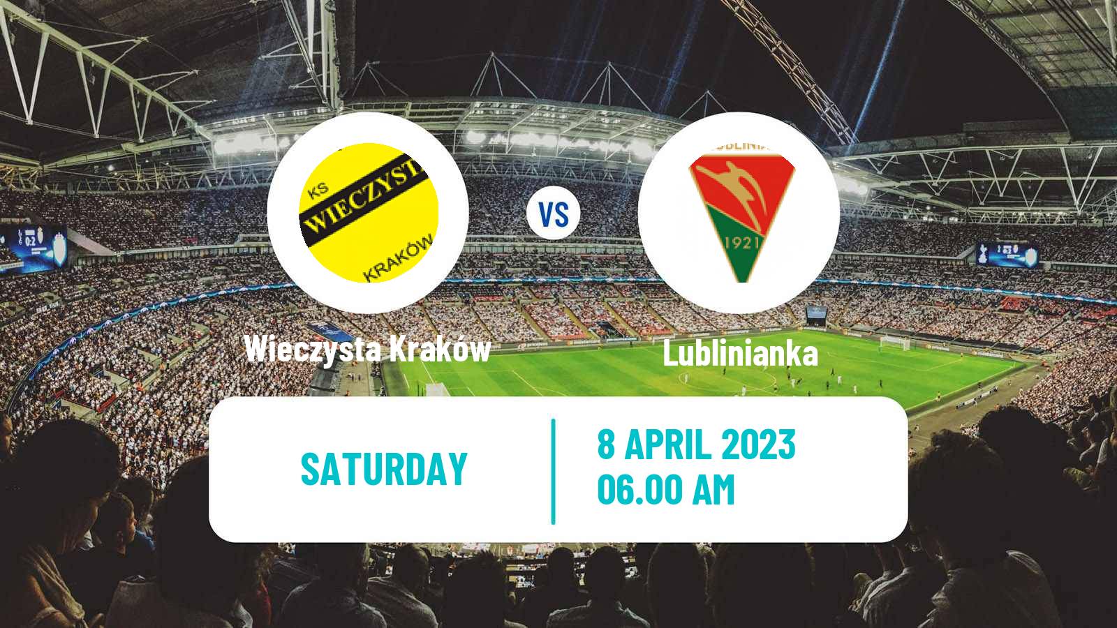 Soccer Polish Division 3 - Group IV Wieczysta Kraków - Lublinianka
