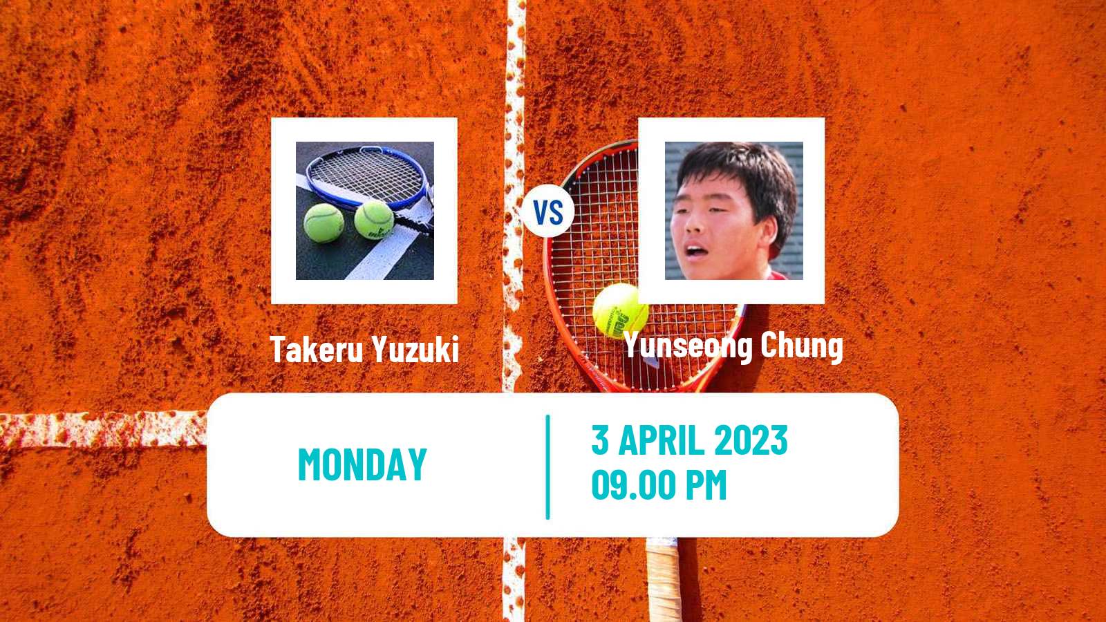 Tennis ITF Tournaments Takeru Yuzuki - Yunseong Chung