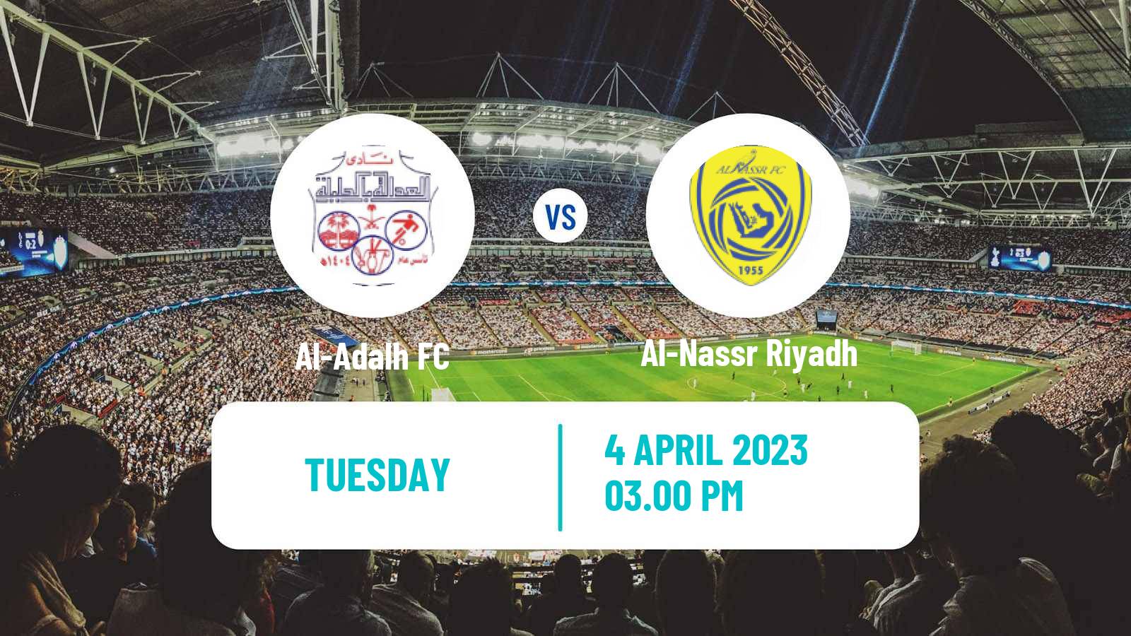 Soccer Saudi Professional League Al-Adalh - Al-Nassr Riyadh