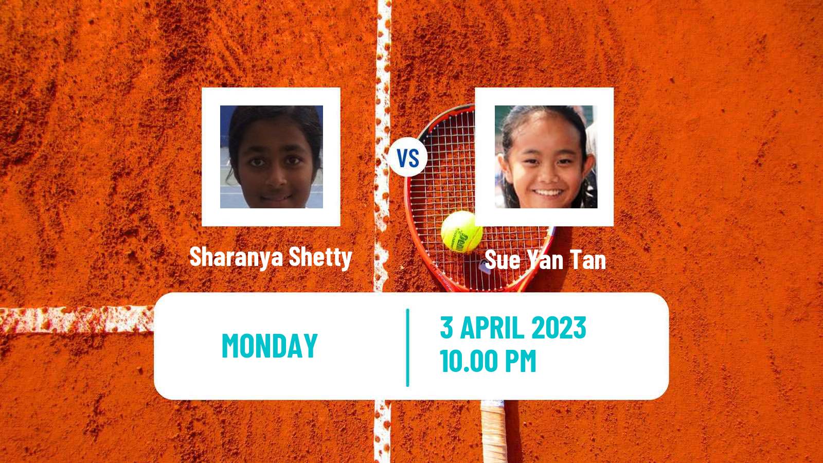 Tennis ITF Tournaments Sharanya Shetty - Sue Yan Tan