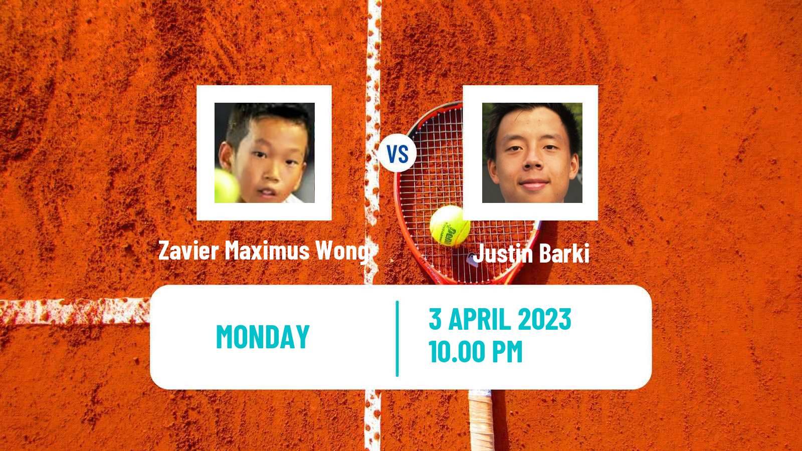 Tennis ITF Tournaments Zavier Maximus Wong - Justin Barki