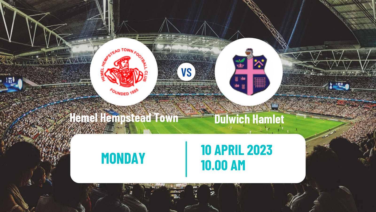 Soccer English National League South Hemel Hempstead Town - Dulwich Hamlet