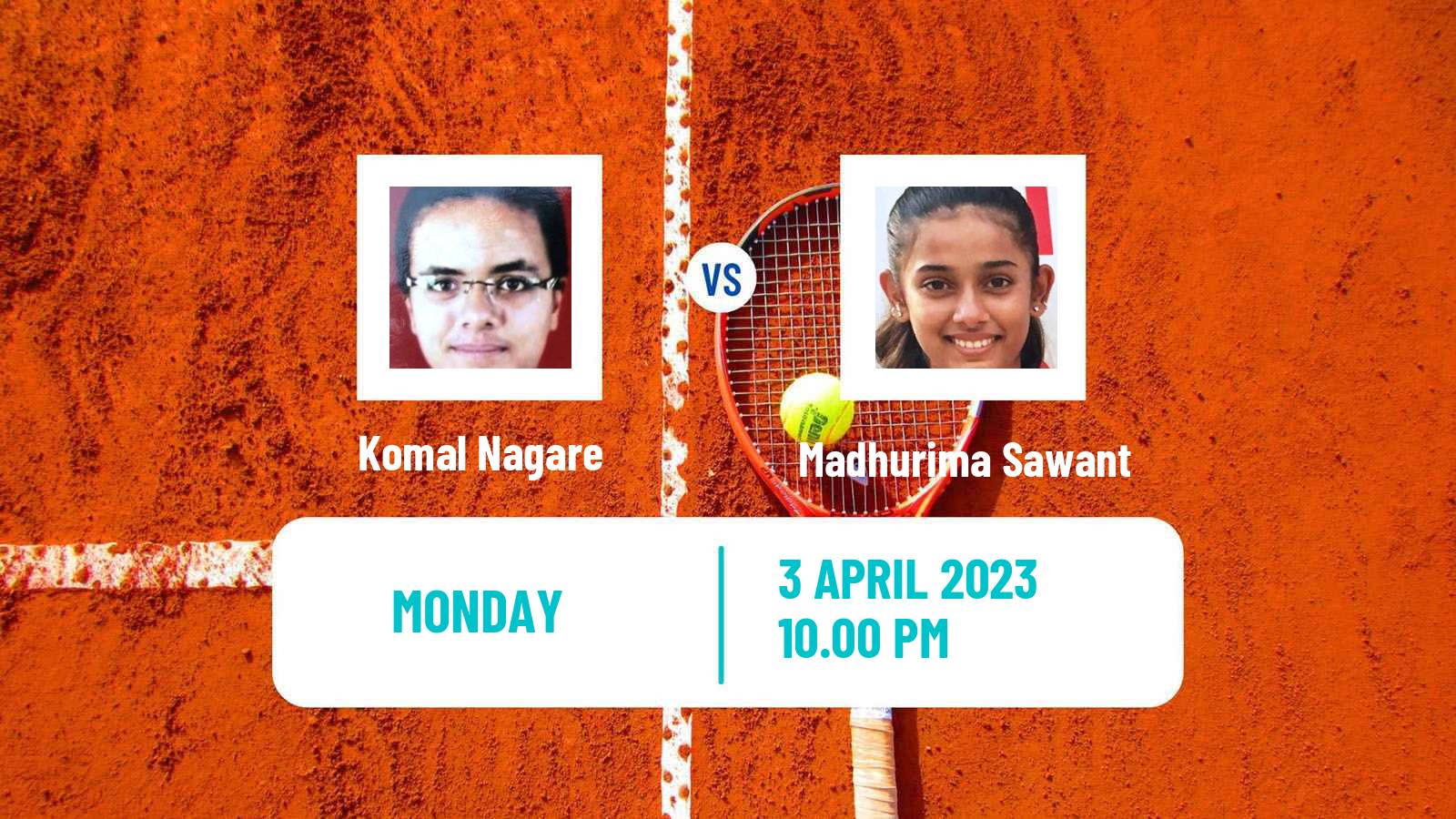 Tennis ITF Tournaments Komal Nagare - Madhurima Sawant