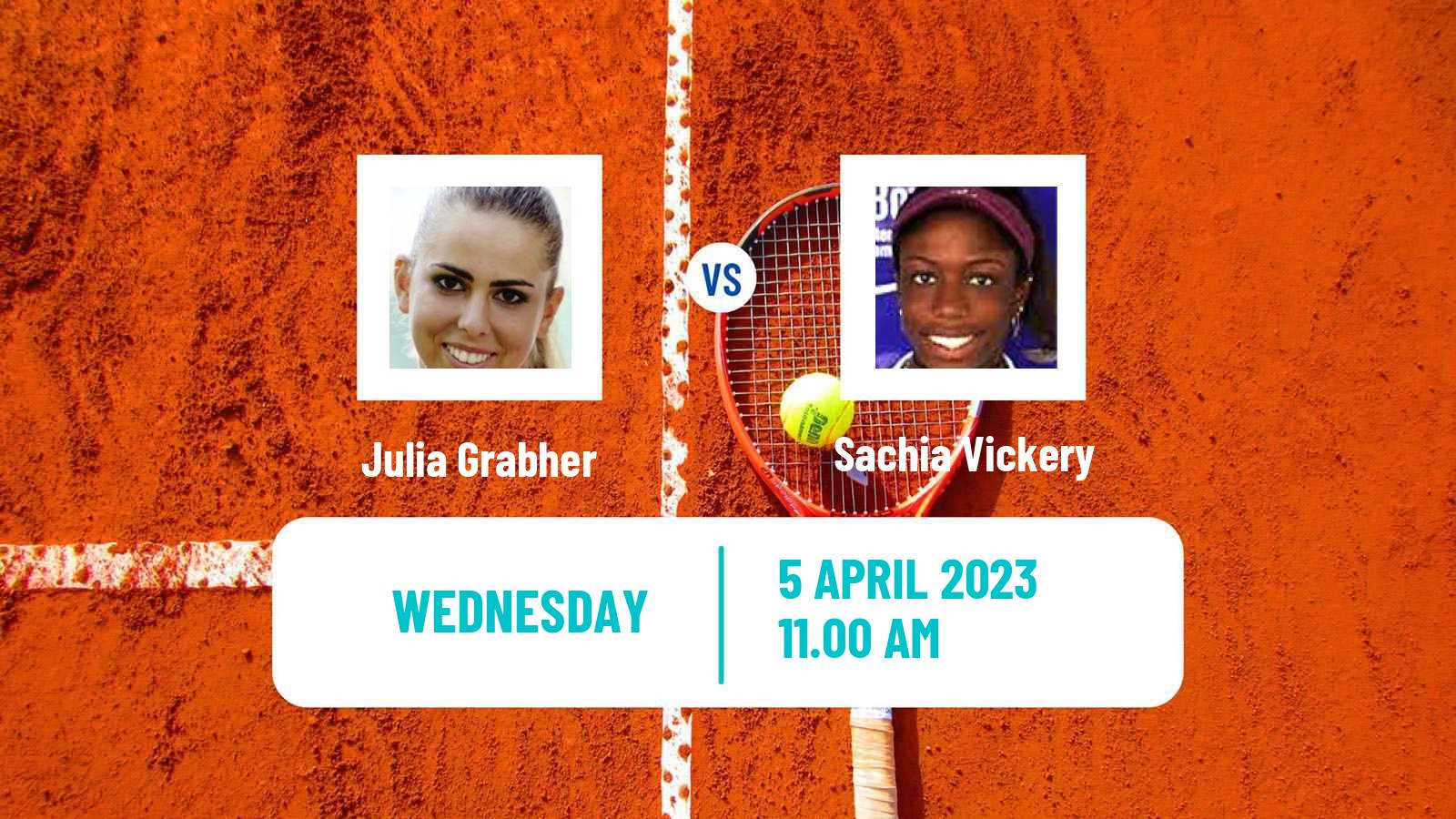 Tennis WTA Charleston Julia Grabher - Sachia Vickery