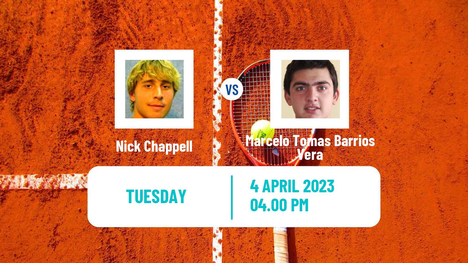 Tennis ATP Challenger Nick Chappell - Marcelo Tomas Barrios Vera