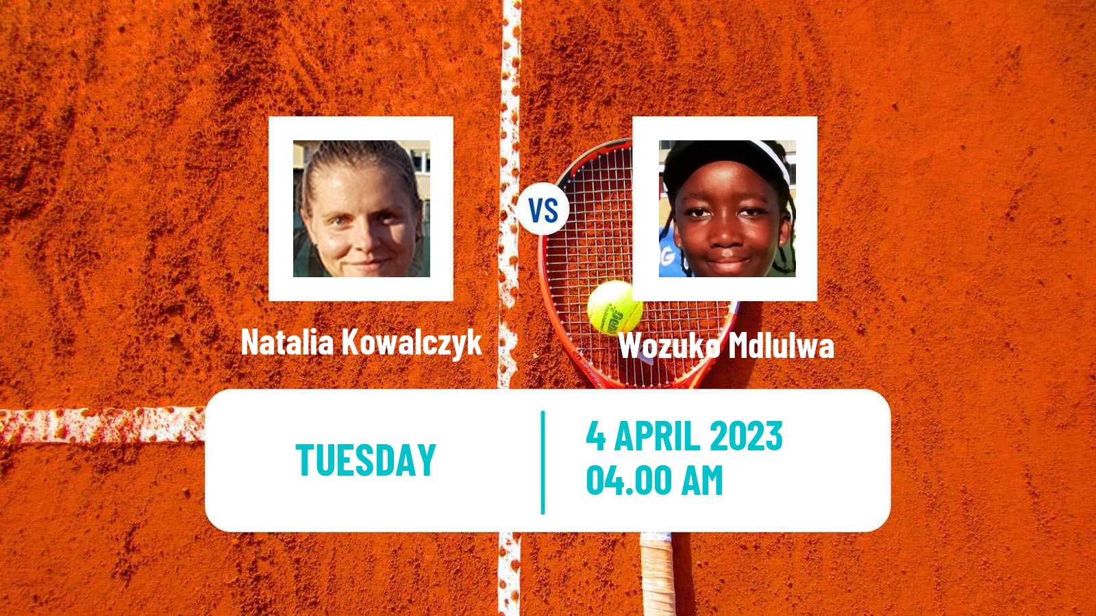 Tennis ITF Tournaments Natalia Kowalczyk - Wozuko Mdlulwa