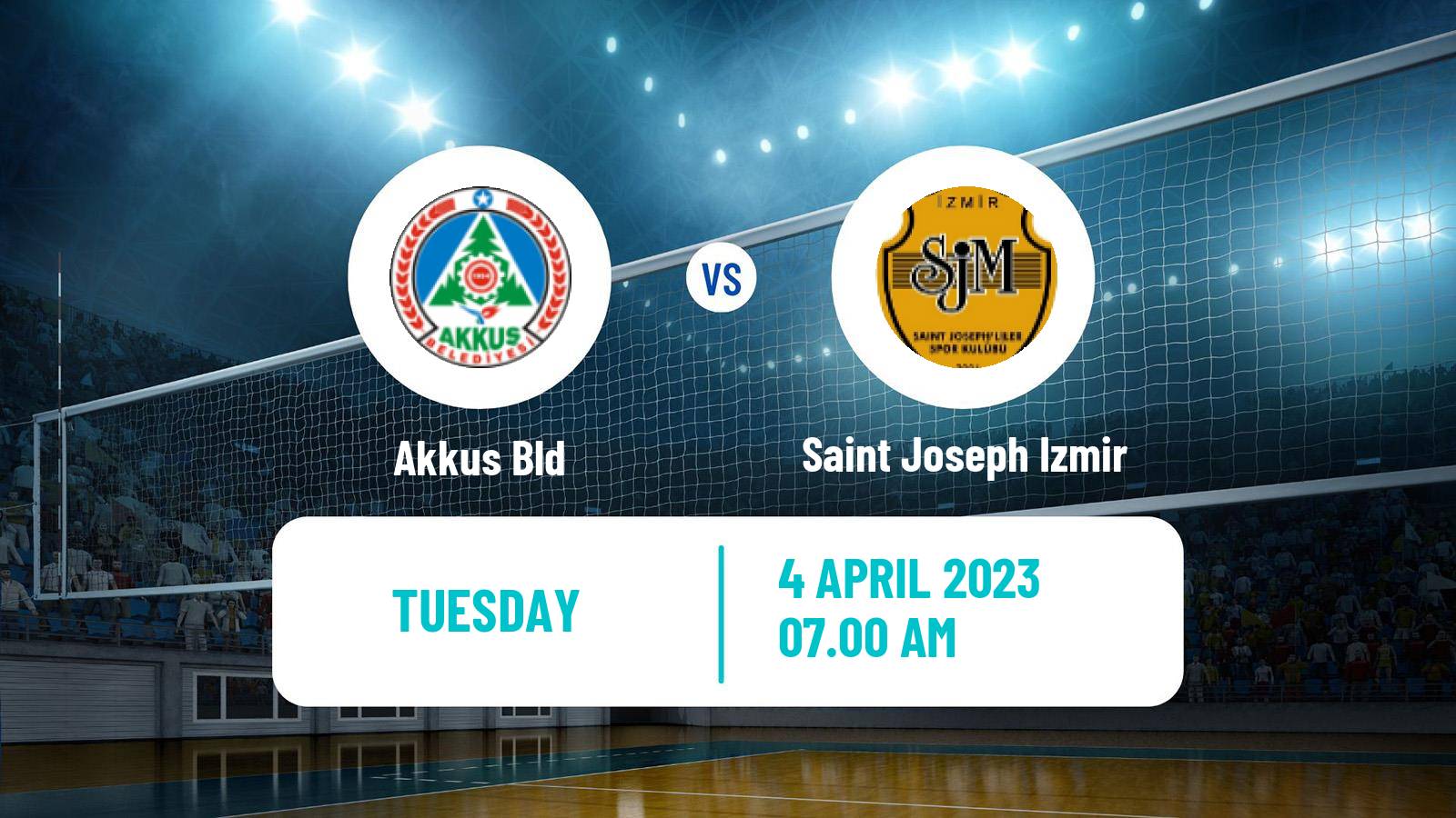 Volleyball Turkish 1 Ligi Volleyball Akkus Bld - Saint Joseph Izmir