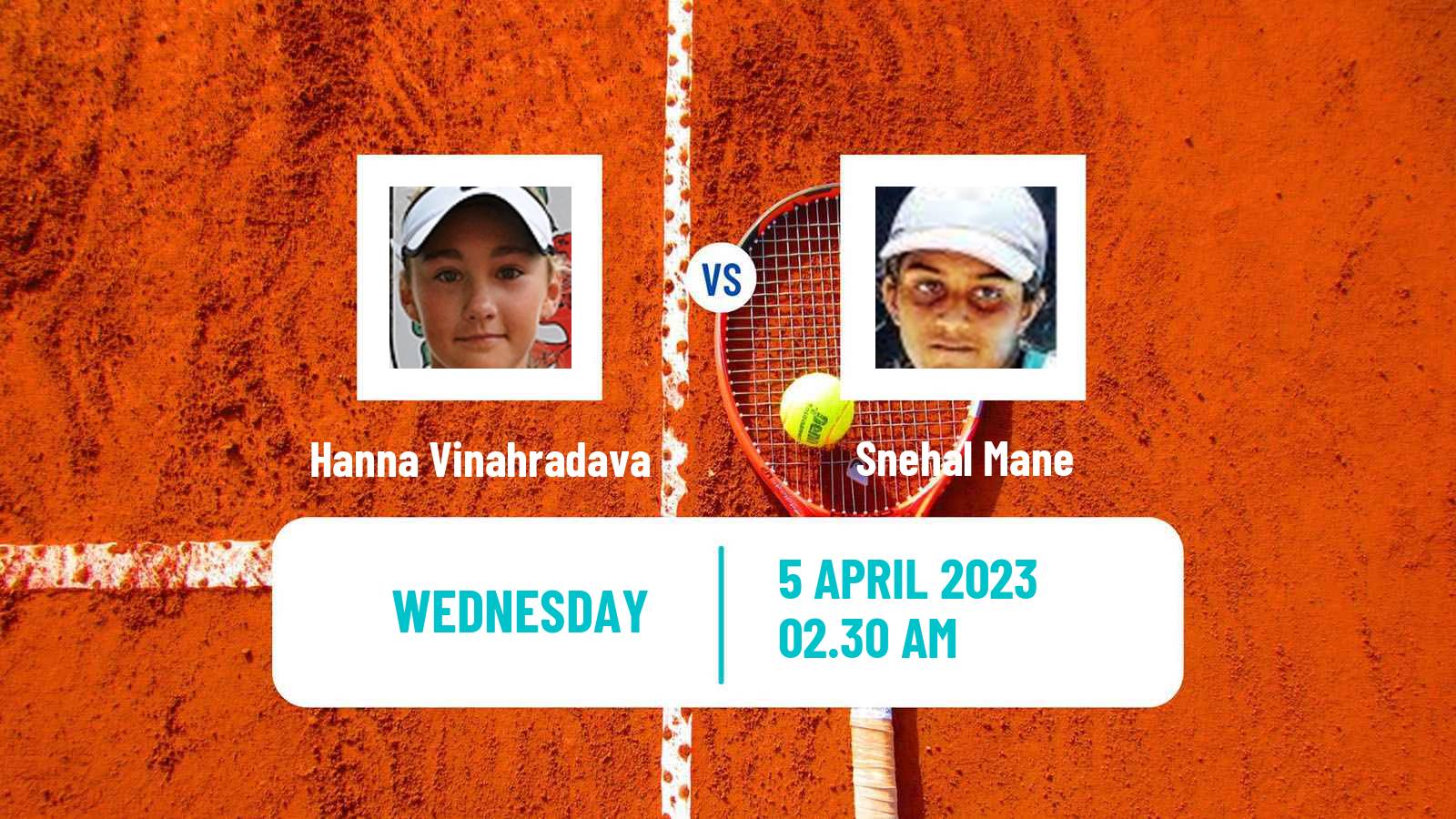 Tennis ITF Tournaments Hanna Vinahradava - Snehal Mane