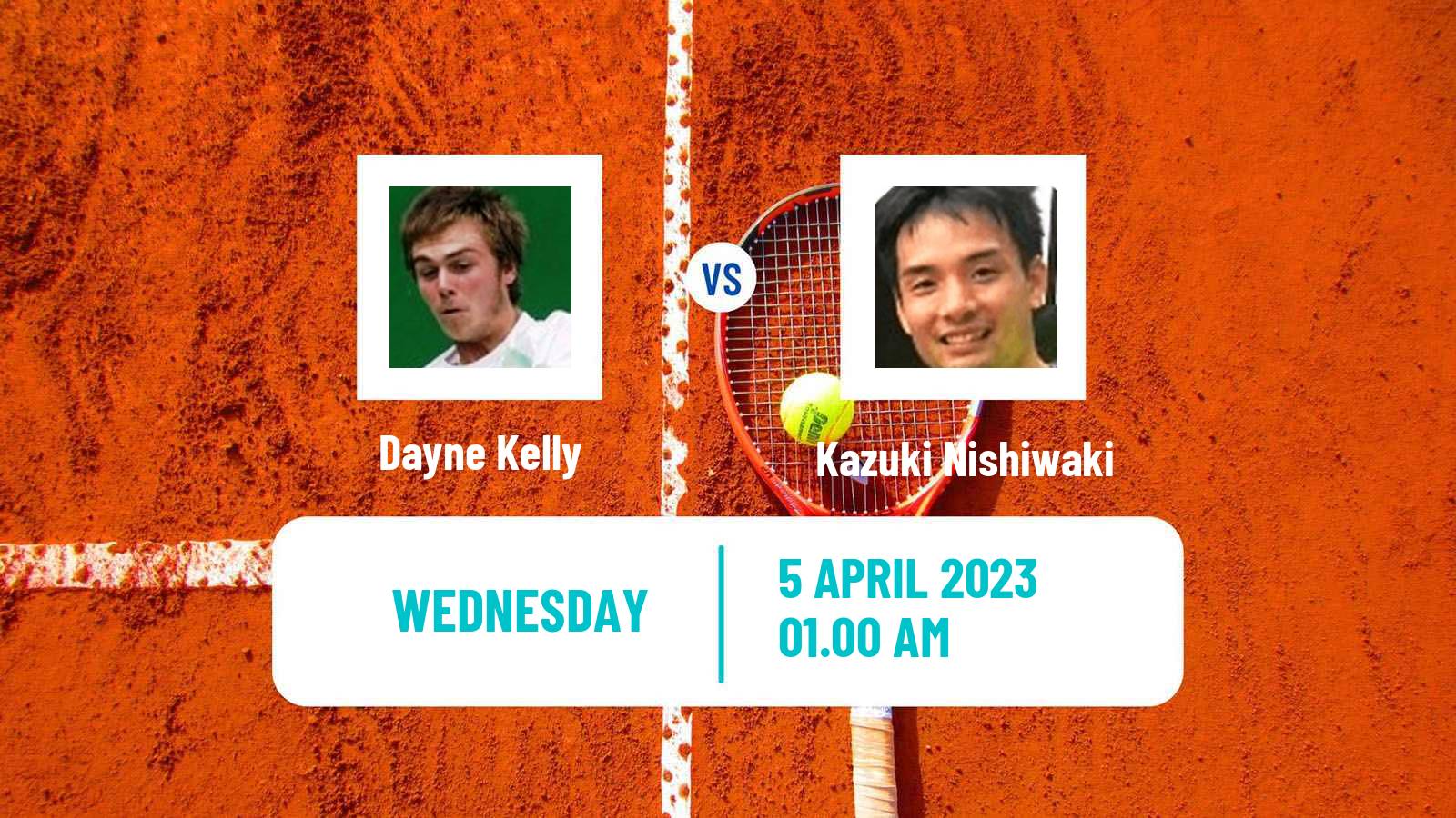 Tennis ITF Tournaments Dayne Kelly - Kazuki Nishiwaki