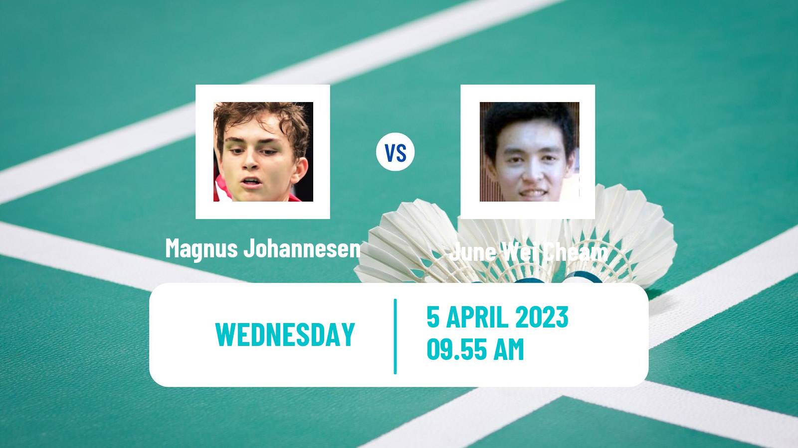 Badminton Badminton Magnus Johannesen - June Wei Cheam