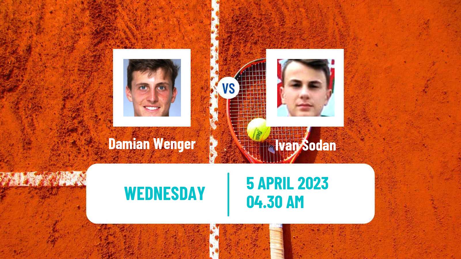 Tennis ITF Tournaments Damian Wenger - Ivan Sodan