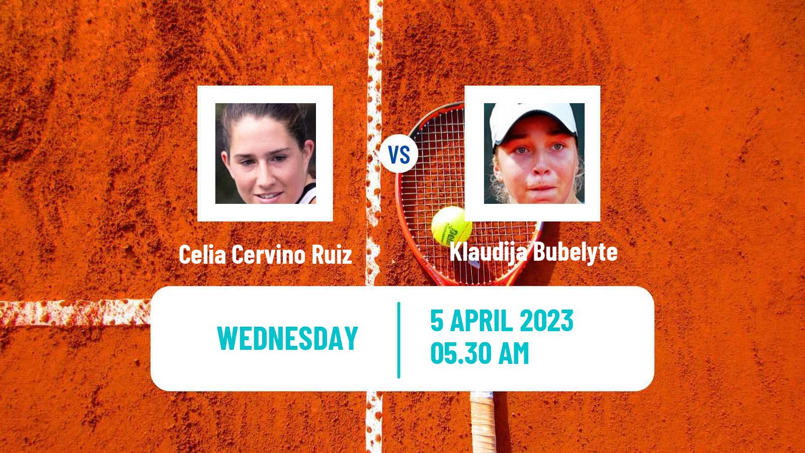 Tennis ITF Tournaments Celia Cervino Ruiz - Klaudija Bubelyte