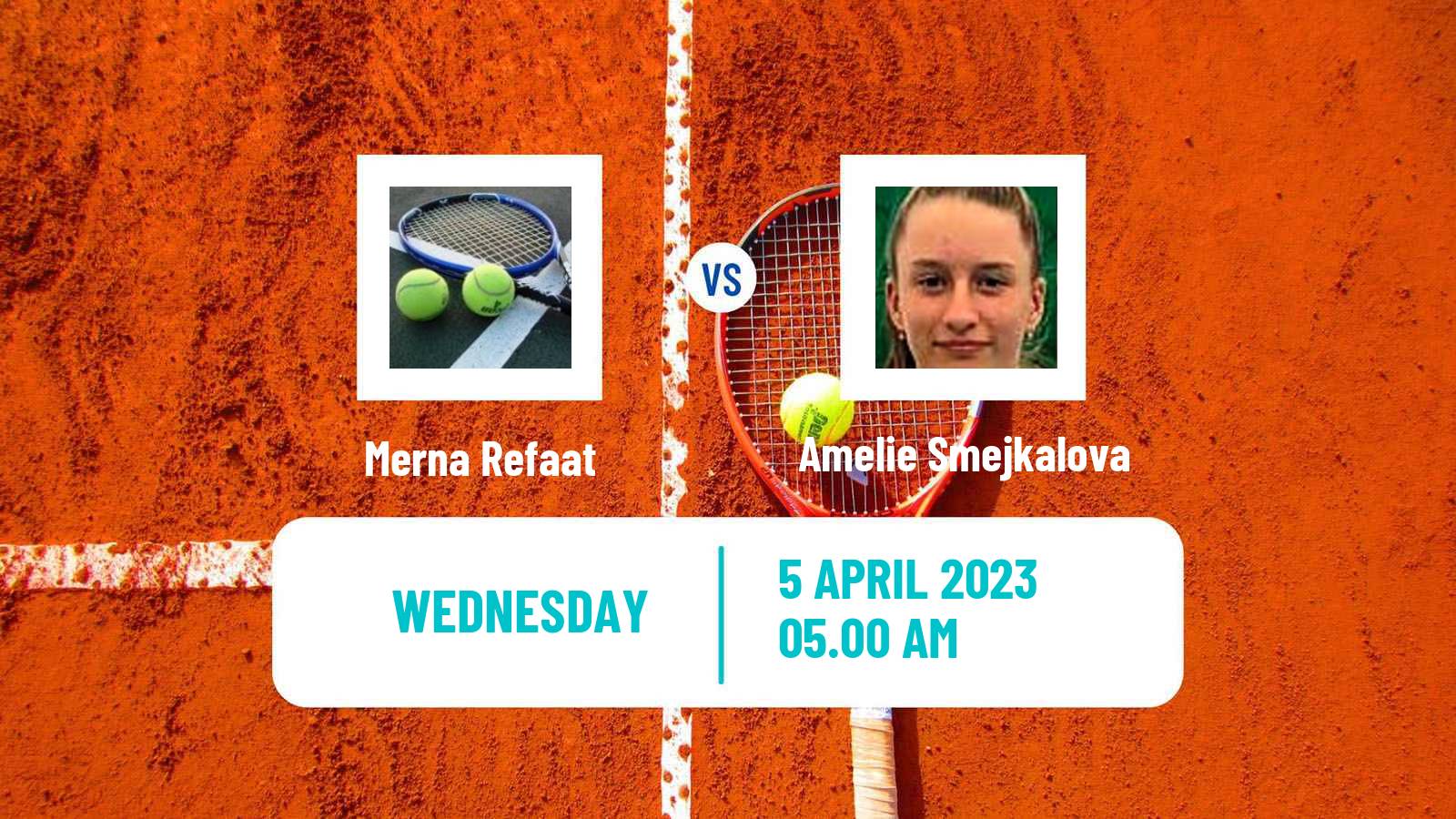 Tennis ITF Tournaments Merna Refaat - Amelie Smejkalova