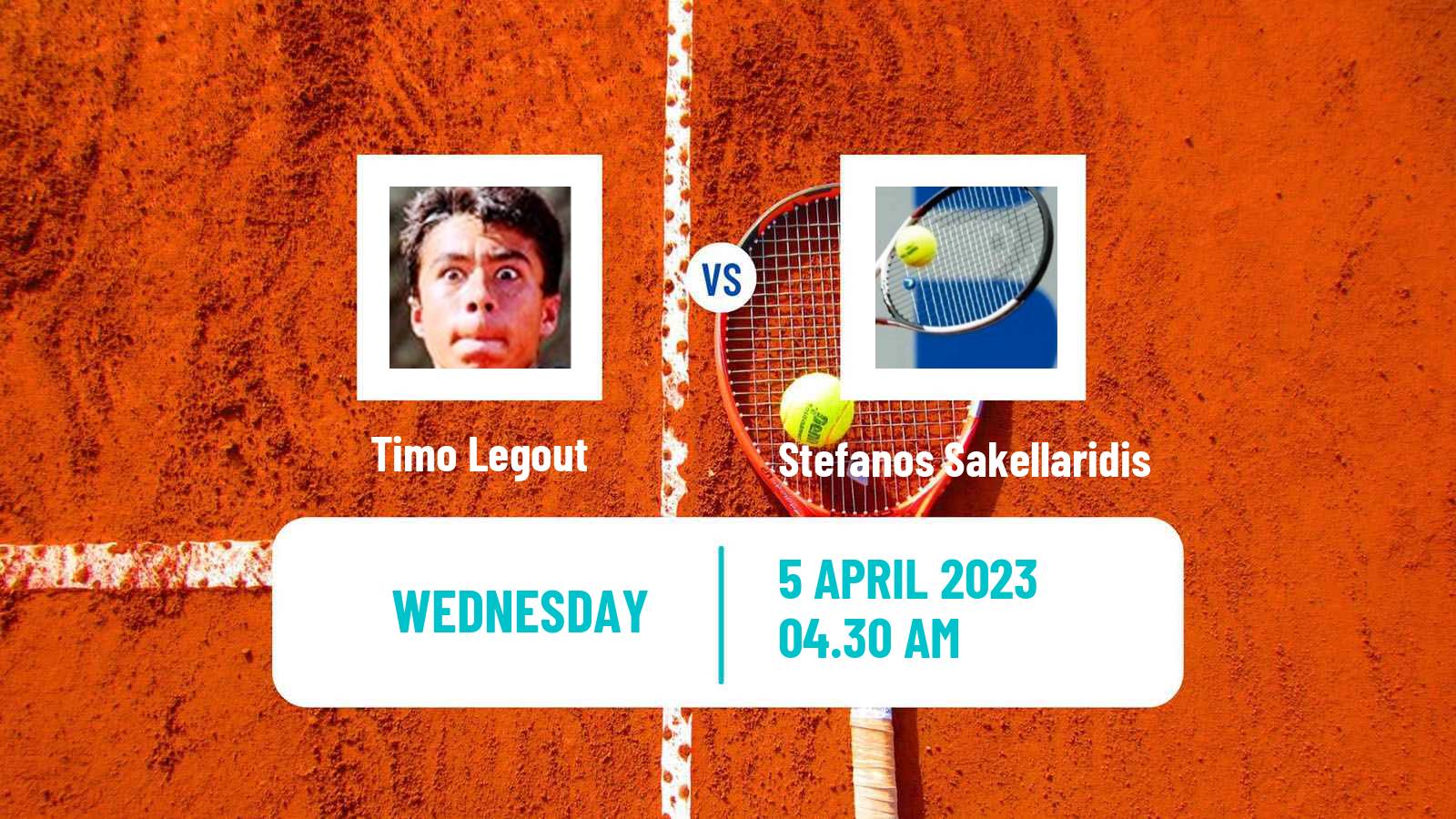Tennis ITF Tournaments Timo Legout - Stefanos Sakellaridis