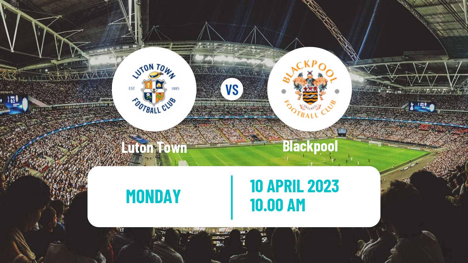 Soccer English League Championship Luton Town - Blackpool