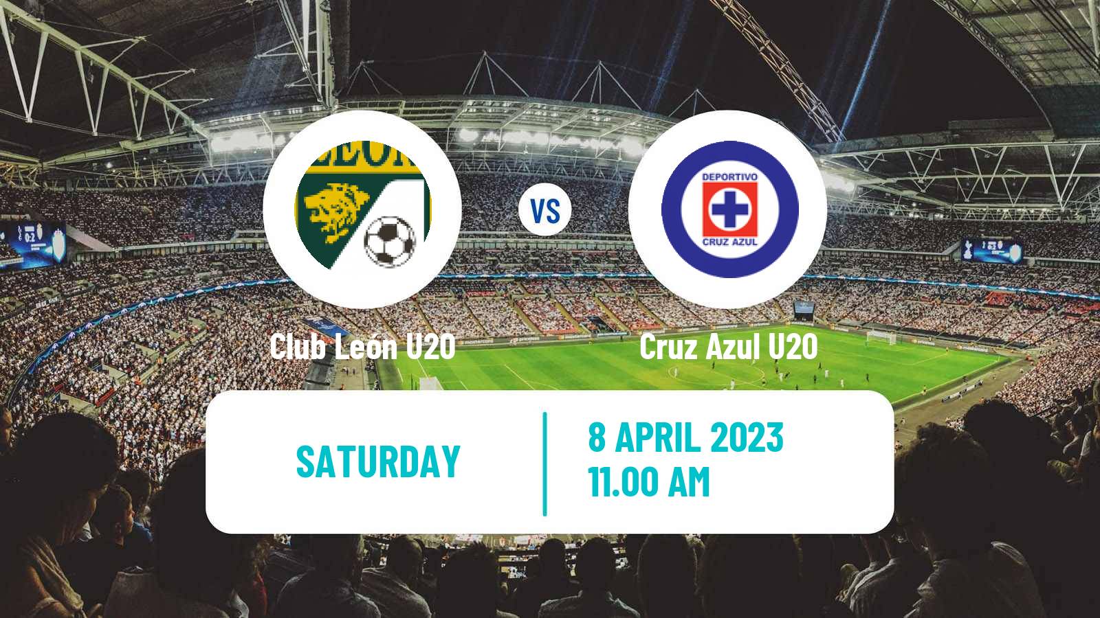 Soccer Mexican Liga MX U20 Club León U20 - Cruz Azul U20