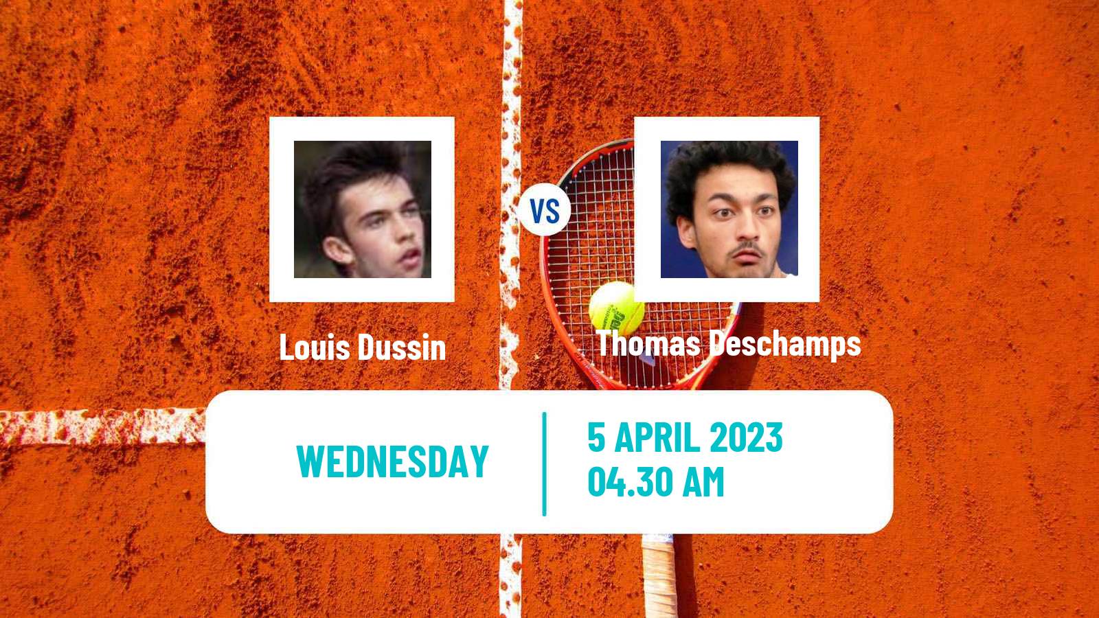 Tennis ITF Tournaments Louis Dussin - Thomas Deschamps