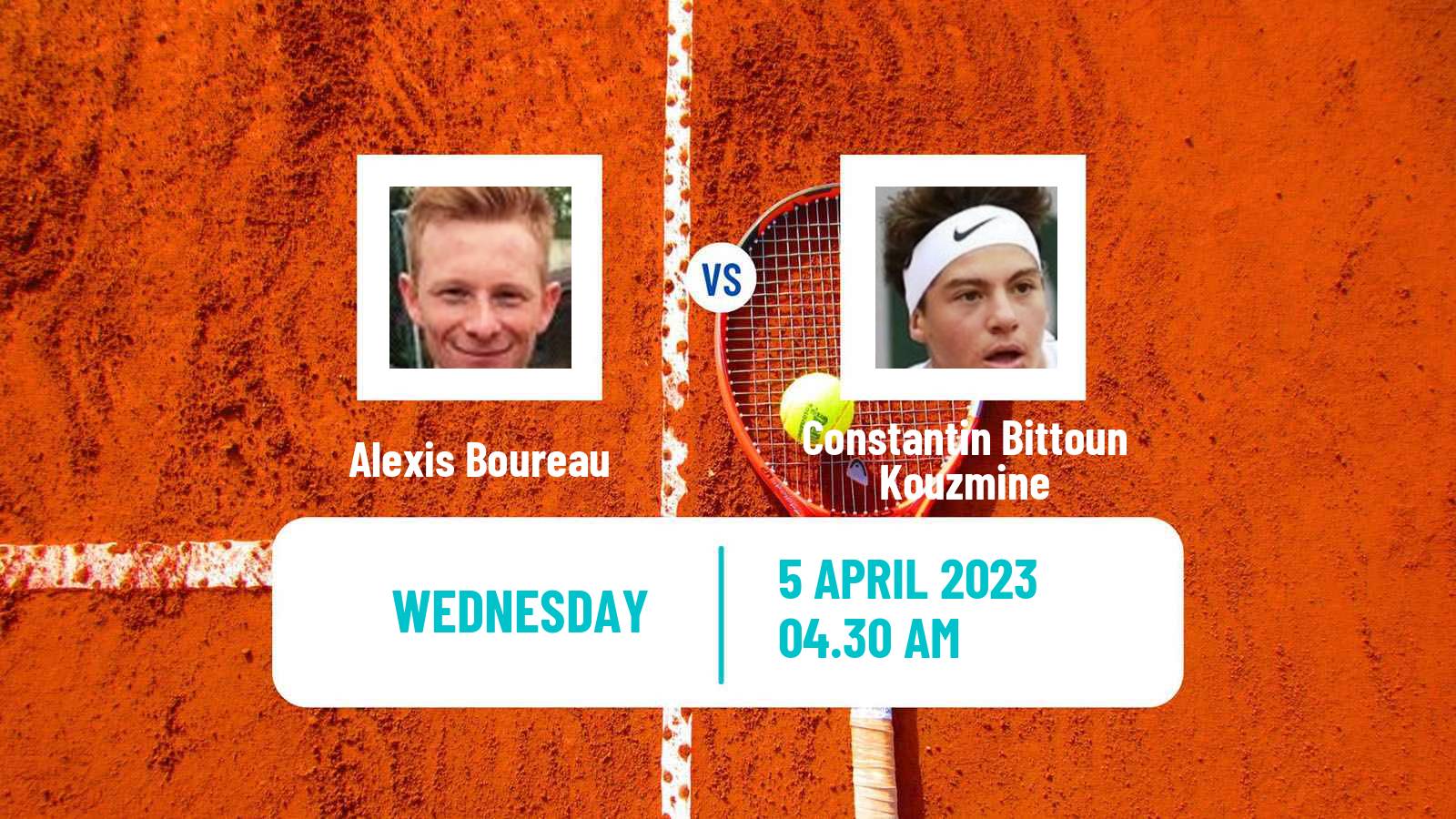 Tennis ITF Tournaments Alexis Boureau - Constantin Bittoun Kouzmine