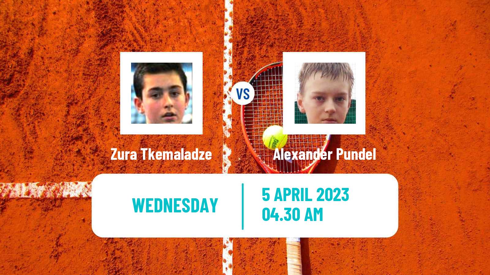 Tennis ITF Tournaments Zura Tkemaladze - Alexander Pundel
