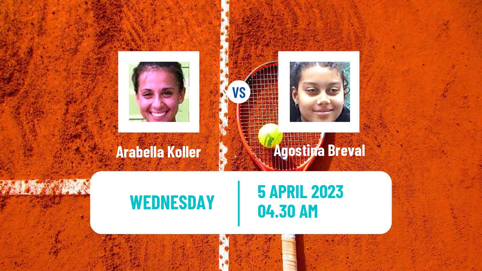 Tennis ITF Tournaments Arabella Koller - Agostina Breval
