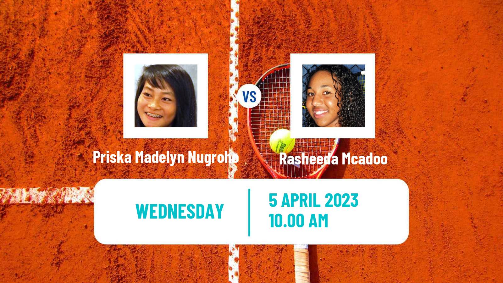 Tennis ITF Tournaments Priska Madelyn Nugroho - Rasheeda Mcadoo