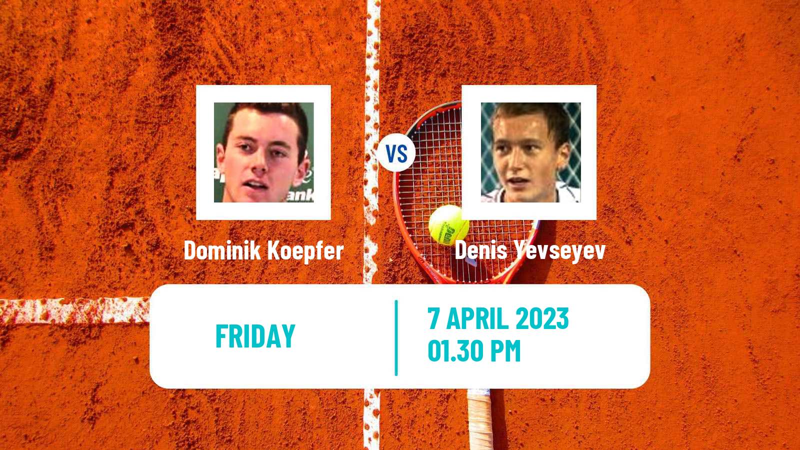 Tennis ATP Challenger Dominik Koepfer - Denis Yevseyev