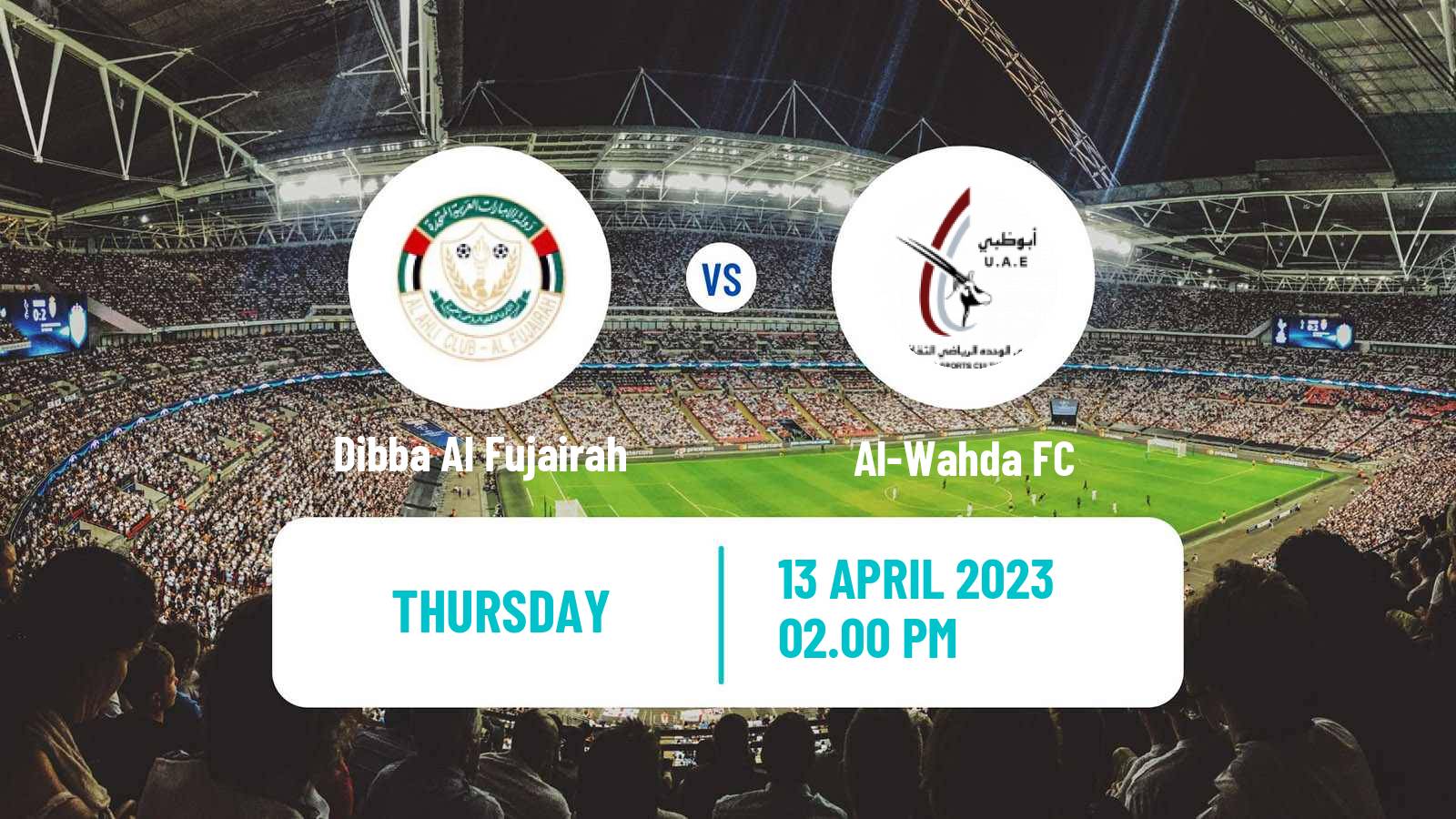 Soccer UAE Football League Dibba Al Fujairah - Al-Wahda